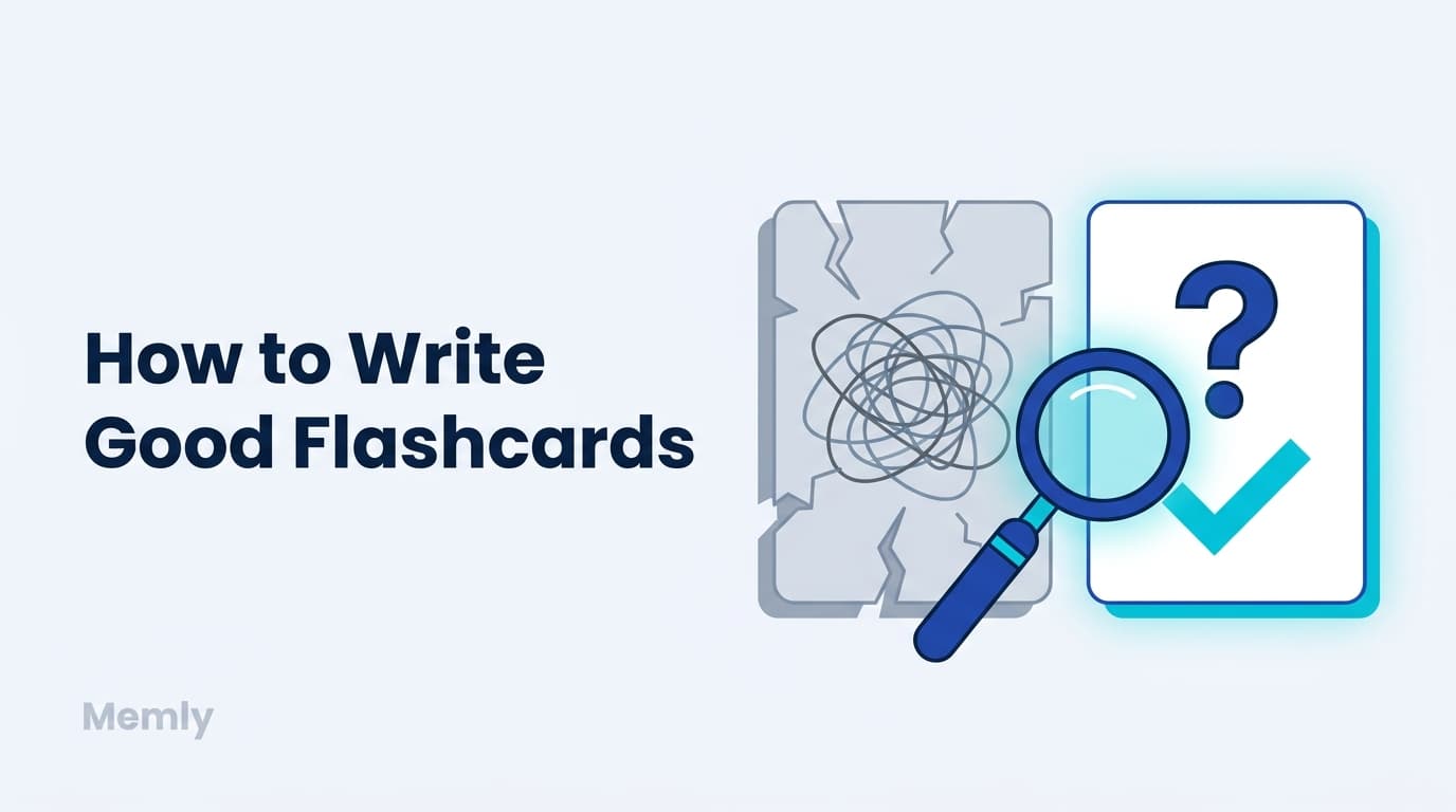 How to Write Good Flashcards: 6 Rules That Decide Retention