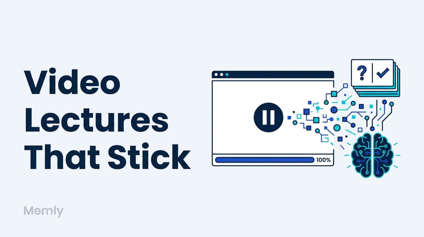 Watching Video Lectures but Not Learning? The 3-Step Fix
