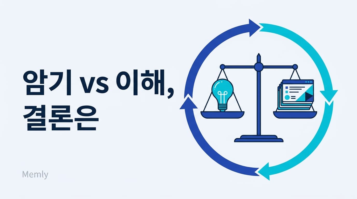 암기 vs 이해: 무엇이 먼저인가라는 소모적인 논쟁에 결론을