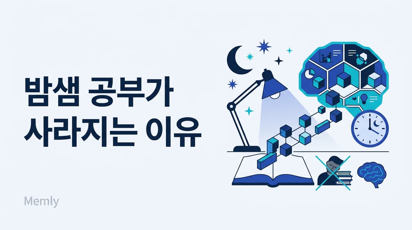 밤샘 공부는 왜 다음 주에 사라질까: 수면과 기억의 과학, 전날 밤의 올바른 순서