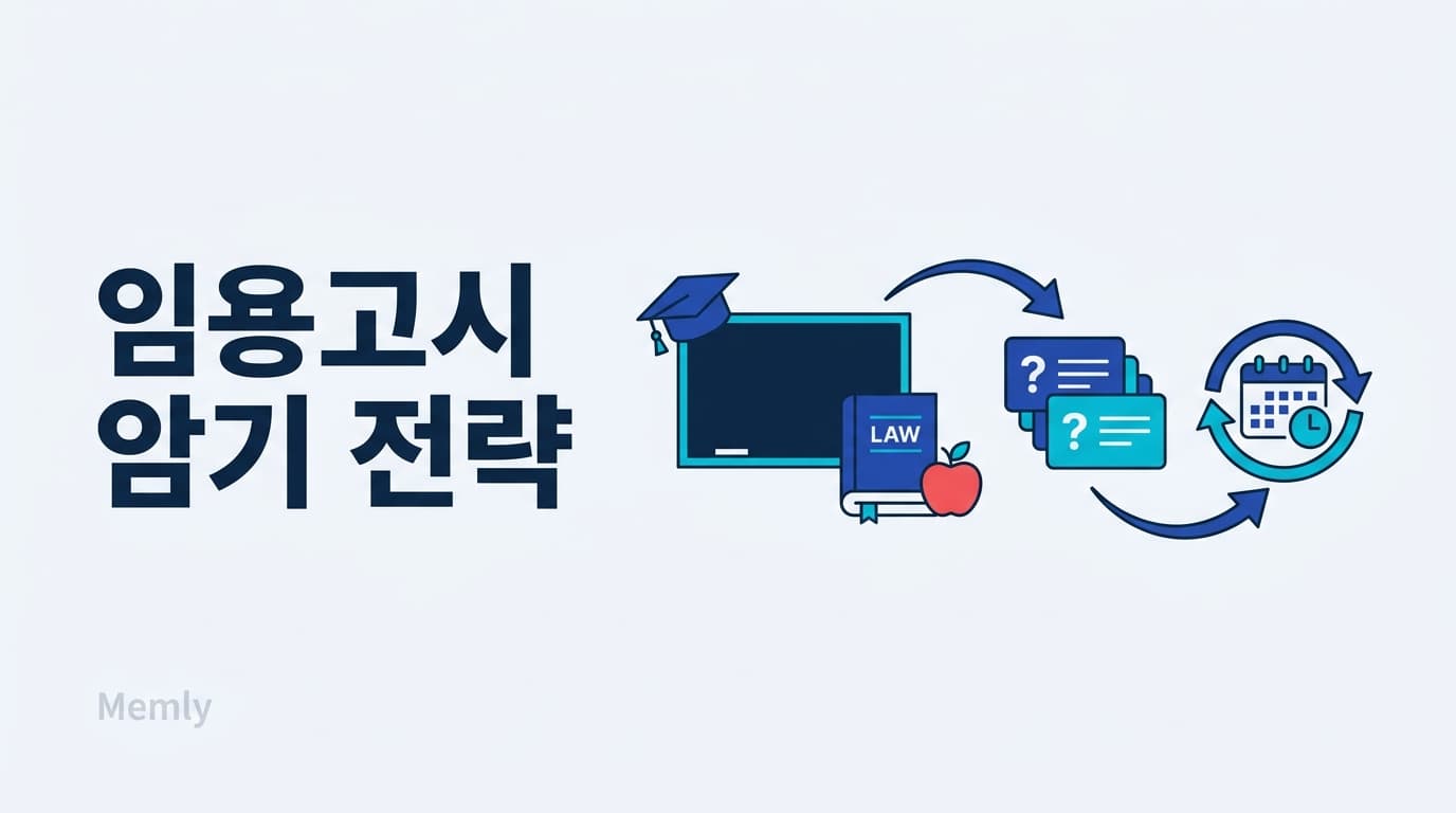 임용고시 공부법: 교육학 암기를 일하면서 끝내는 3단계 [2026]