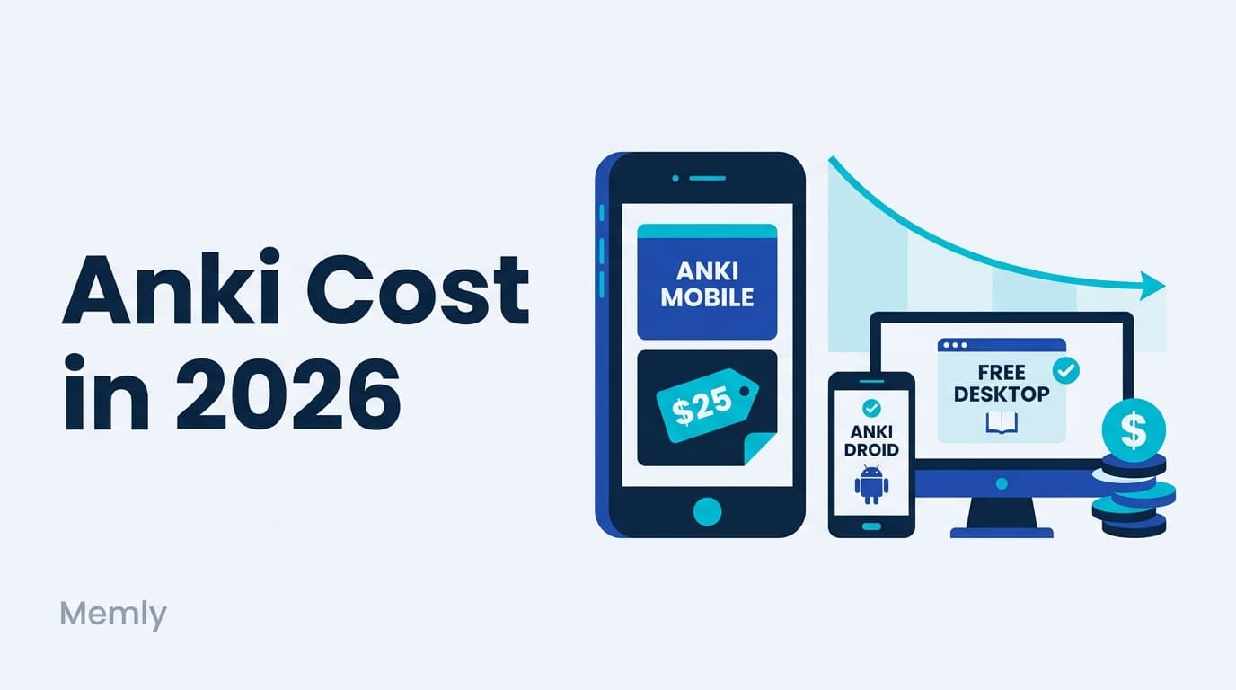 Is Anki Worth It in 2026? The Real Cost (iOS $25) + Free AI Alternative