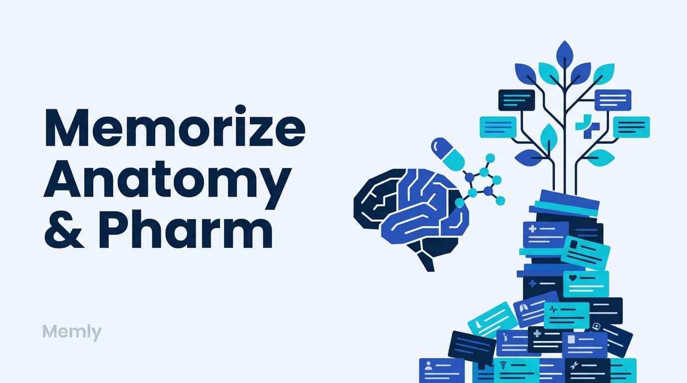 How to Memorize Anatomy and Pharmacology: 3 Designs for Thousands of Facts