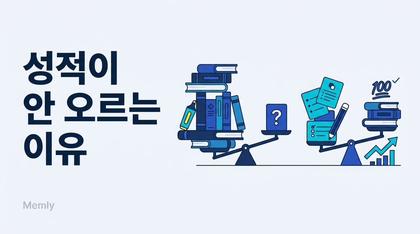 공부해도 성적이 안 오르는 진짜 이유: 아웃풋 부족을 고치는 법