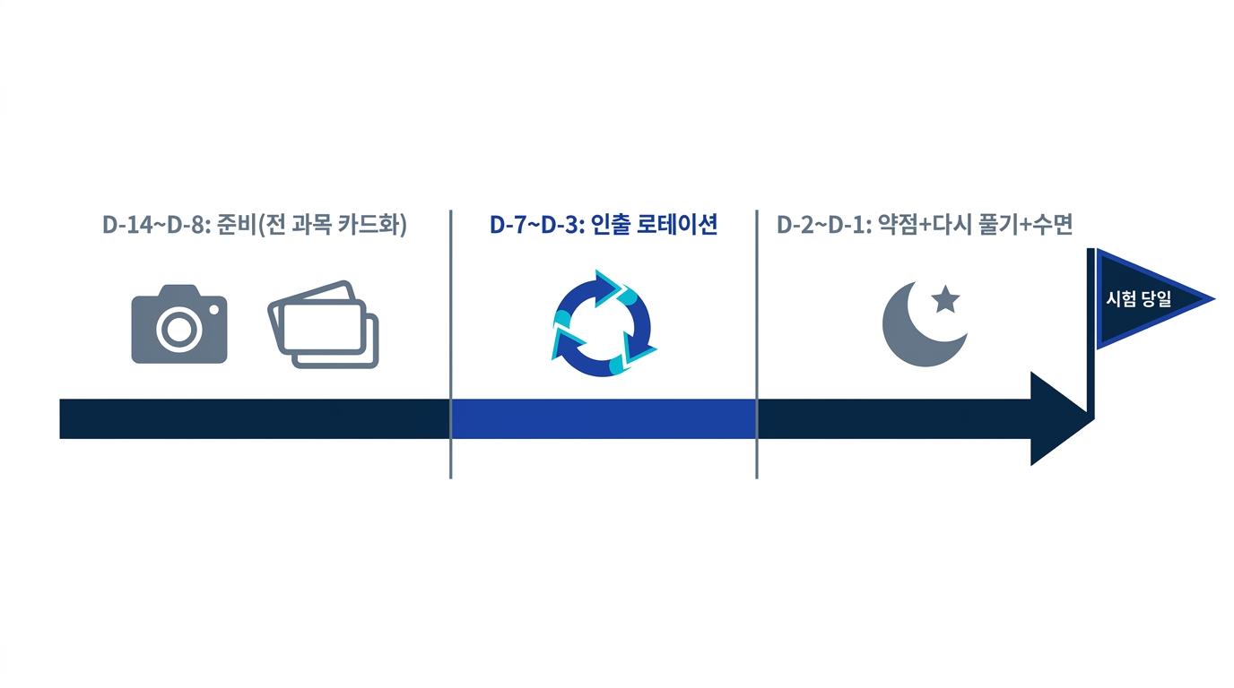 준비·인출·마무리의 세 단계 학습 계획